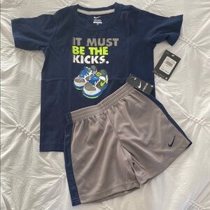 Nike Kids Graphic Tee and Shorts Set  4T  NWT